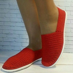 До чего дошел прогресс - вязаная обувь!