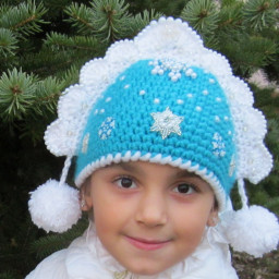 Шапочка "Снегурочка"