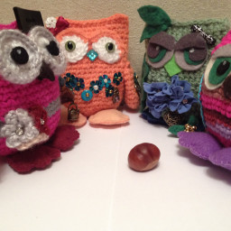 Игрушки ручной работы совы
