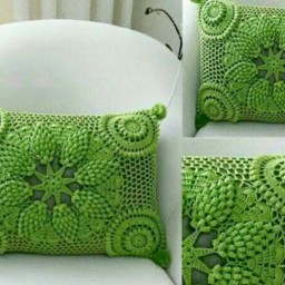Как связать такую наволочку?