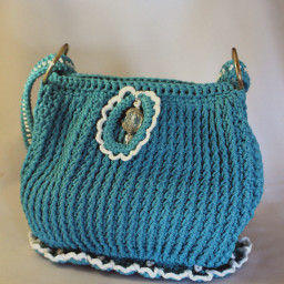 Мои сумочки из пряжи "макраме"