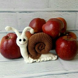 Вязаная улиточка, так понравилась!