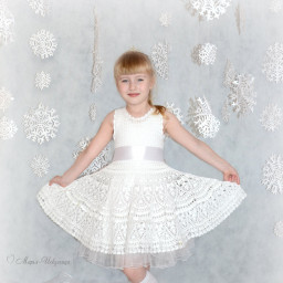 Платье на Новый год "Снежинка