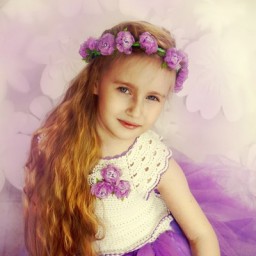 Платье для дочки "Вальс Цветов".