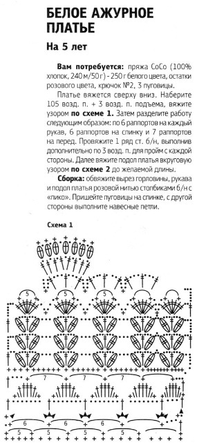 Схема на новогоднее платье