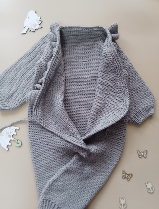 Комбинезон "кимоно". Новая пряжа.