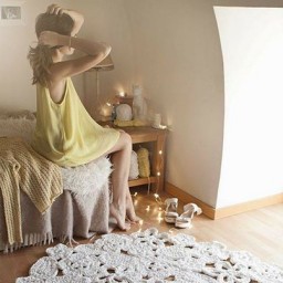 Коврики крючком