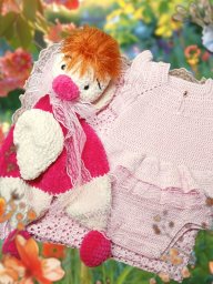 Розовый комплект для малышки