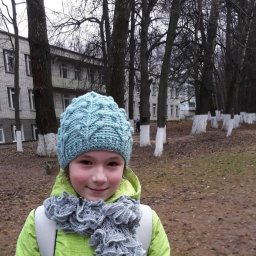 Осенняя шапочка - трендовый узор