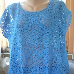 летняя туника крючком