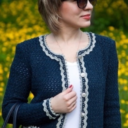 кофточка в стиле шанель