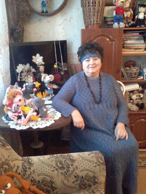 платье в пол спицами
