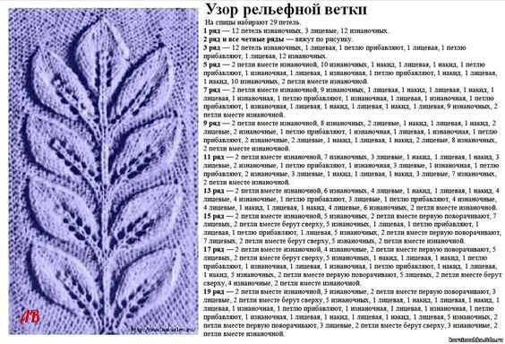 Вязаные листики Вязаные листики