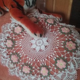 Салфетка с цветочками