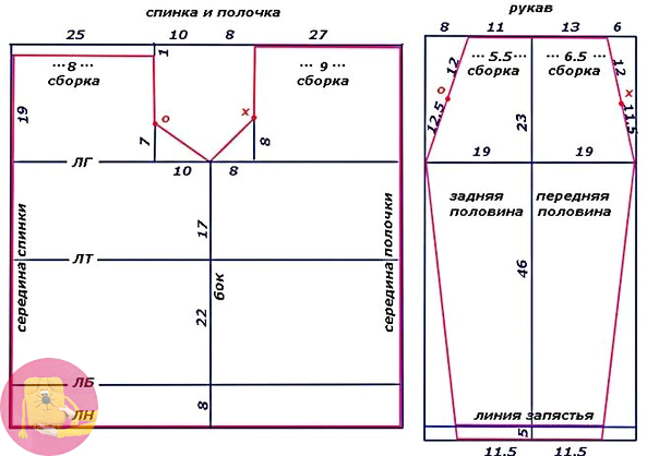 блузка крючком