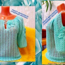 блузка крючком