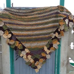 Теплая шаль