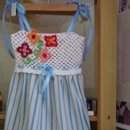 Я его сшила и связала из того что было