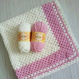 Плед из ализе софти