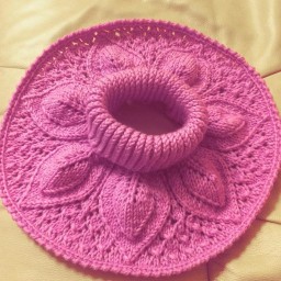 Снуд розовый.