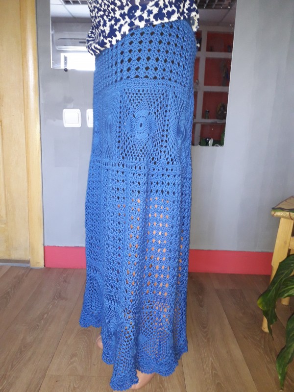 Юбка длинная ажурная