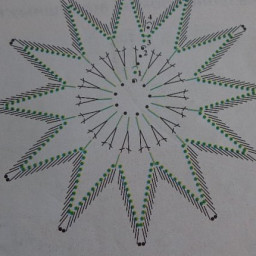 Салфетка с ромашками.