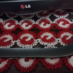 Японская салфетка из колечек.