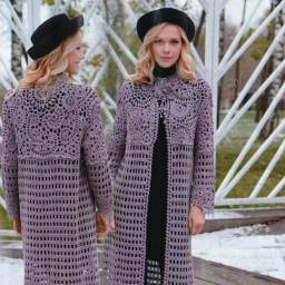 Летнее пальто крючком