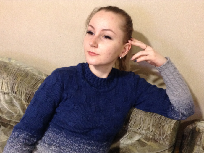 Двуцветное платье Двуцветное платье