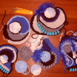 Рабочие моменты и готовое изделие