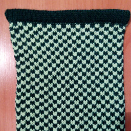 Первая работа на вязальной машине