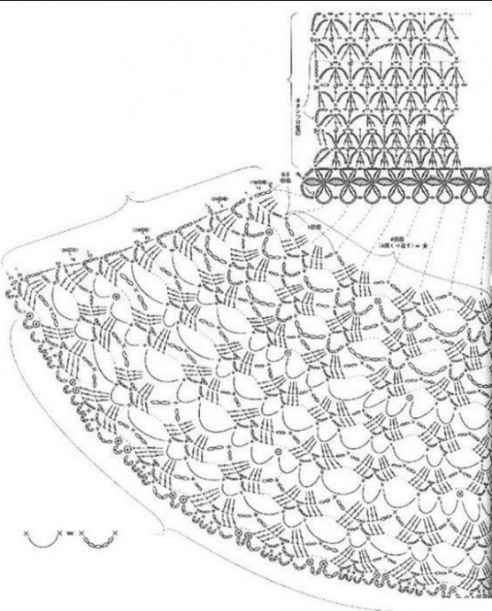 Юбки крючком схемы