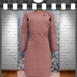 Платье спицами по заказу