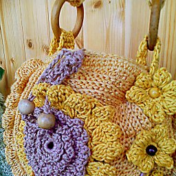 Круглая сумочка Бохо для внучки