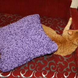 Подушка крючком