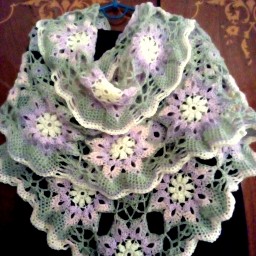 Палантин "Облако розовых грёз"