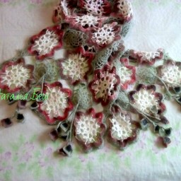 Палантин "Весенний калейдоскоп"