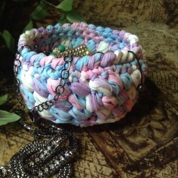 Корзинки из трикотажной пряжи