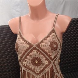 Летний кроп -топ крючком