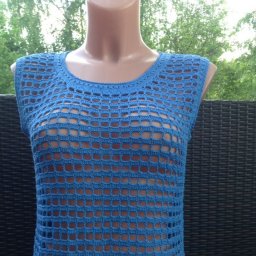 Сетчатый топ крючком