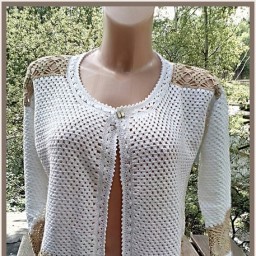 Летний жакетик крючком