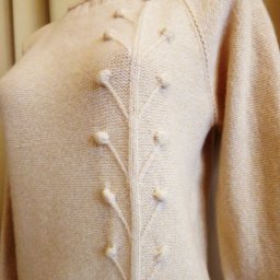 Джемпер "Чертополох" в моей переработке для машины.