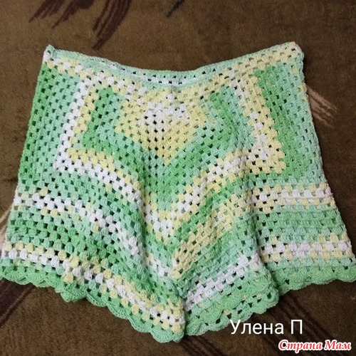 Шорты и туника крючком из хлопка ализе белла Шорты и туника крючком из хлопка ализе белла