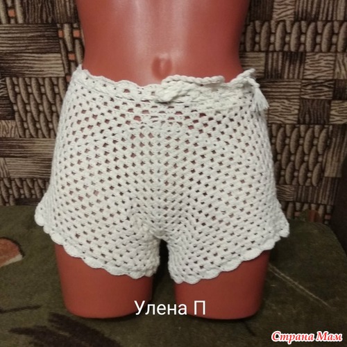 Шорты и туника крючком из хлопка ализе белла