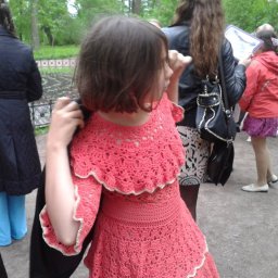 Из прошлого.Платье внучке на выпускной в 4 классе.