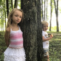 Летний сарафан для моей внучки Владушки