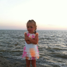 Детский летний сарафанчик "Белая фантазия"