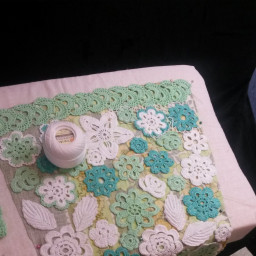 Платье для внучки в технике "Ирландское кружево"