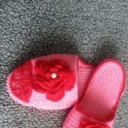 Тапочки связанные крючком