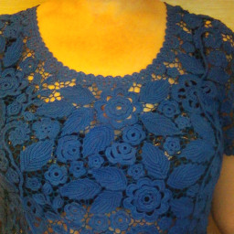 Блуза в технике "Ирландское кружево"